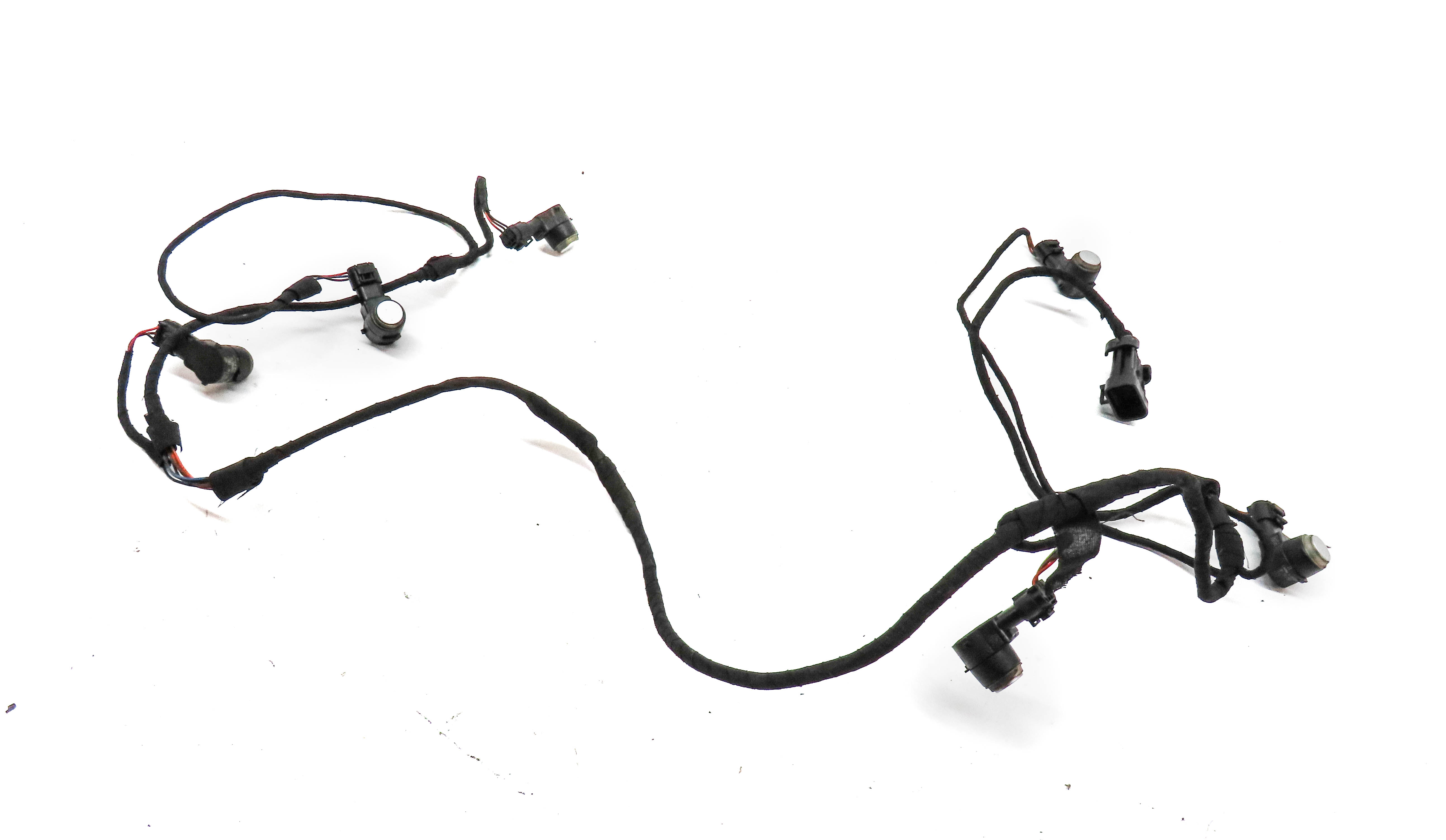10 MERCEDES GL450 (X164) FRONT PARK DISTANCE CONTROL PDC SENSOR SET/6 w/ HARNESS — exact item pictured
